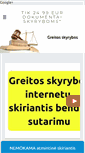 Mobile Screenshot of greitosskyrybos.com