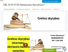 Tablet Screenshot of greitosskyrybos.com